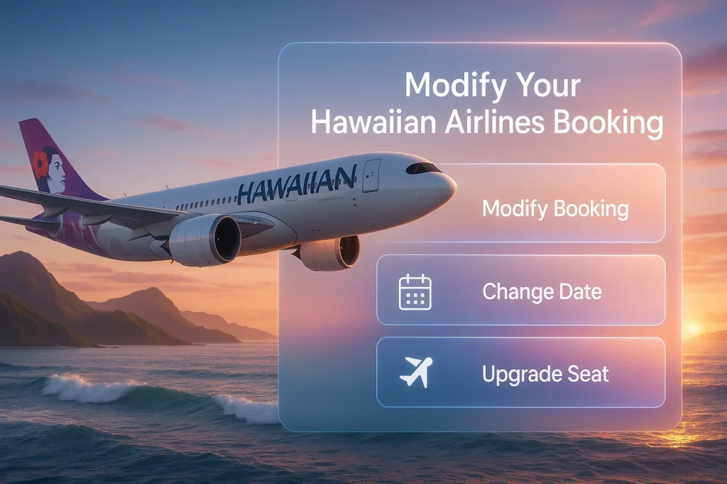 modify hawaiian airlines boooking