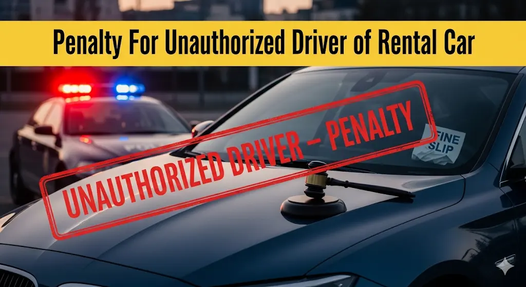 penalty for unauthorized driver of rental car