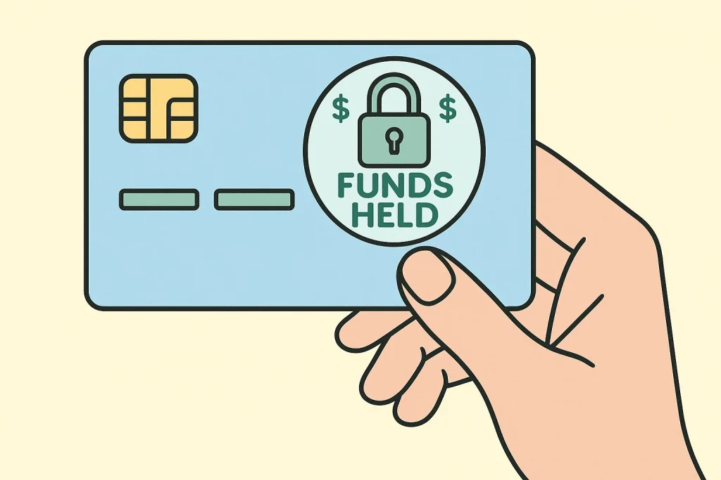 what is credit card hold when you rent a car