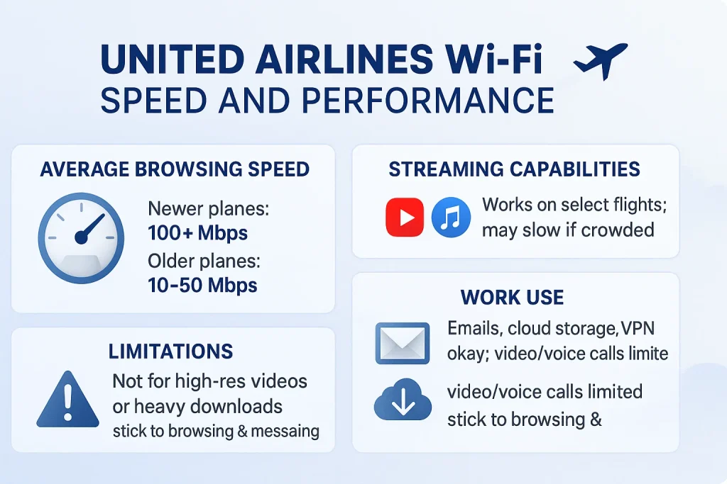 United airlines wifi speed