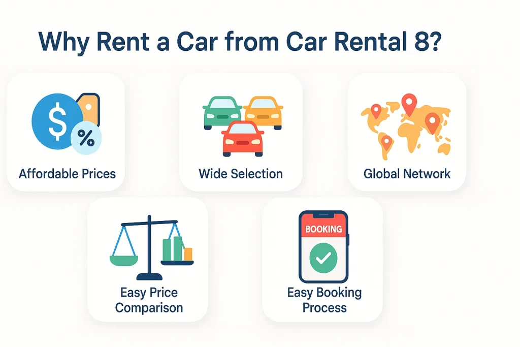 Why Rent a Car from Car Rental 8