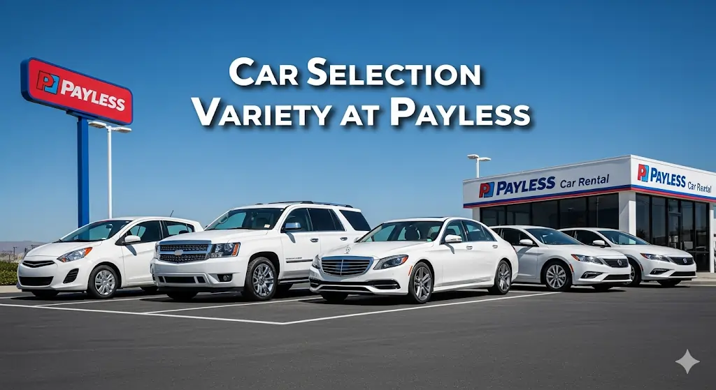 car selection variety at payless