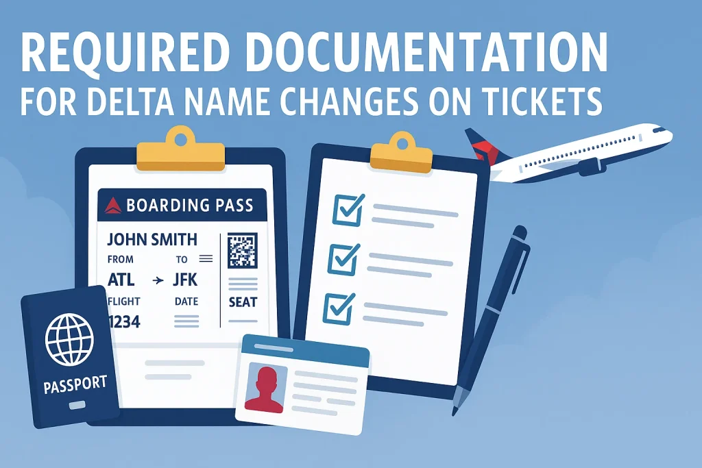 delta airlines name changes on tickets