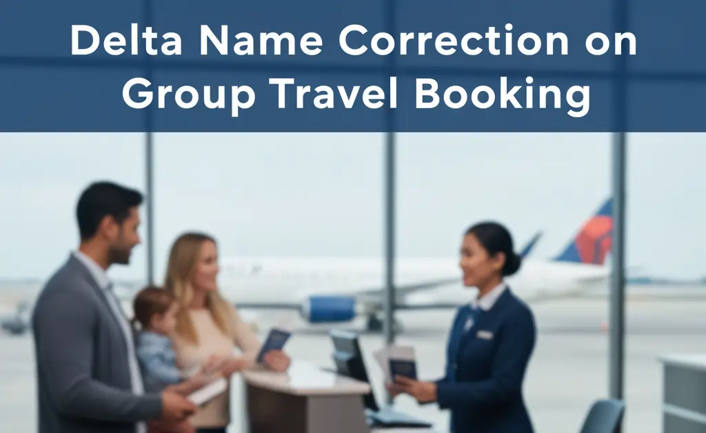 delta name correction on group booking