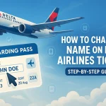 how to change name on delta airlines flight tickets