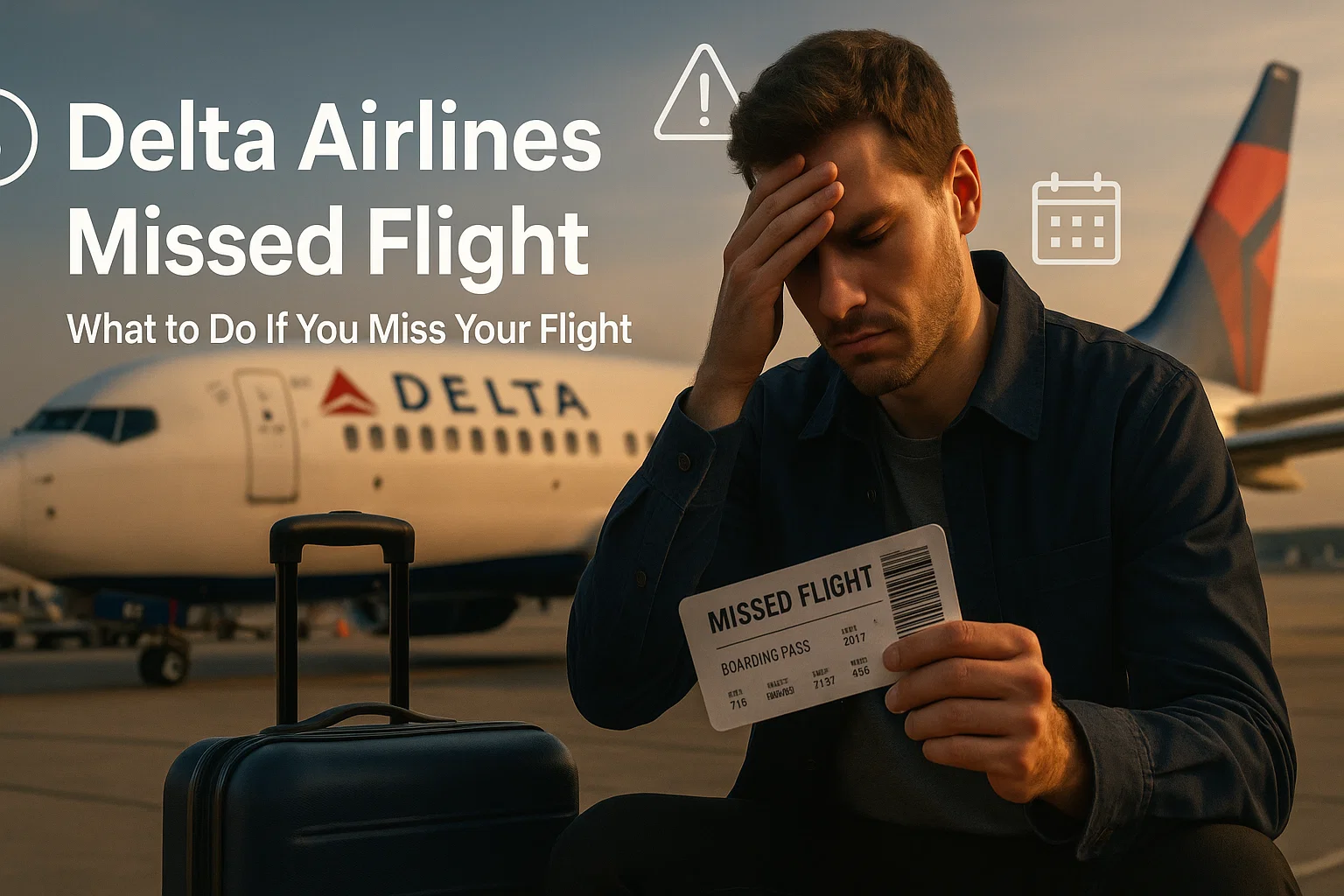 delta airlines missed flight