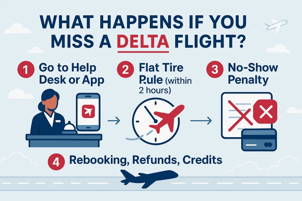 what happens if you miss a delta airlines flight